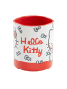Hello Kitty Hello Kitty Tasse Schleifen Becher Kaffeetasse 320 ml in rot/weiß