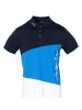 KOROSHI Kurzarm-Polo in blau
