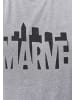 Recovered T-Shirt Marvel City Logo Light Grey in Grau