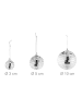 relaxdays 45 x Mini-Discokugel Set in Silber