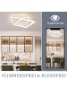 ZMH Deckenleuchte LED in Weiß Dimmbar 42W Acryl Modern mit Fernbedienung