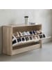 KADIMA DESIGN Schuhkipper SPLIT Modern 80 x 47 x 24 cm Holz Schuhregal 1 in Sonoma