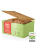 Lumaland Brotkasten Cuisine mint mit Bambusdeckel grün