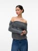 Vero Moda Strickpullover in Medium Grey Melange