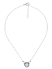 mantraroma 925er Silber - Collierketten (L) 43 cm mit Mondstein