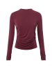 Y.A.S Langarmshirt YASLysa in bordeaux