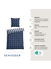 Schiesser Feinbiber-Bettwäsche-Set Sterne in Blau