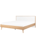 Beliani Doppelbett SERRIS in Braun/Weiß - (W) 188 x (H) 101 x (L) 215 cm