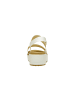 Crocs Sandalen mit Riemchen „Brooklyn“ in Matt, Wrap-Design, niedriger Keilabsatz Weiß