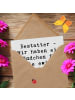 Mr. & Mrs. Panda Faltkarte Spruch Bestatter Fürsorge mit Spruch in Weiß