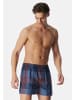 Schiesser Boxershorts Web in Dunkelblau / blau