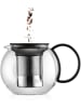 bodum Assam 1805-01 Teebereiter mit Edelstahlfilter 1.0 l Teekanne Glaskanne