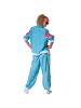 tectake Damenkostüm  Retro 80er 90er Jahre Jogginganzug Set Stylisches Design: Hellblaue
