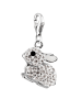 Nenalina Charm 925 Sterling Silber Hase in Weiß