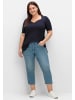 sheego T-Shirt in tiefblau
