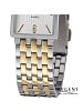 Regent Analog-Armbanduhr Regent Metallarmband silber, gold extra groß (ca. 20x29mm)