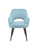 DUBI Möbel 2er-Set: Esszimmerstuhl Mika-Runa in Hellblau - (B)60 x (H)87 x  (T)65 cm