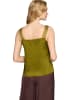 Zero  Basic-Top mit V-Ausschnitt in Fir Green