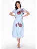 Usha Women Dress in light blue rose