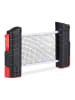 relaxdays 4x Tischtennisnetz in Schwarz/ Rot
