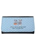 Mr. & Mrs. Panda Damen Portemonnaie Koala Familie mit Spruch in Blau Pastell
