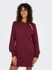 ONLY Strickkleid in Cabernet