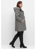 sheego Dufflecoat in schwarz-grau