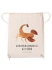 Mr. & Mrs. Panda Stofftasche Sternzeichen Skorpion mit Spruch in Creme