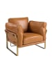 Angel Cerdá Sessel 5169 in Kamel / Gold – (B)97 x (H)88 x (T)82 cm