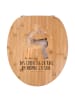 Mr. & Mrs. Panda Toilettendeckel Lama Stolz mit Spruch in Braun