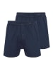 Schiesser Boxershorts Singel-Jersey in Dunkelblau