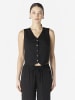 KOROSHI Leinenweste für Frauen in Schwarz