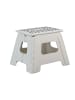 relaxdays 4 x Klapphocker in Weiß - (B)37 x (H)30 cm x (T)29 cm