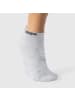 SMILODOX Unisex Sneakersocken 3er Pack in Schwarz / Grau / Weiß
