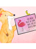 Mr. & Mrs. Panda Schreibunterlage Flamingo Stolz mit Spruch in Aquarell Pink