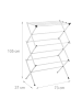 relaxdays Wäscheständer in Weiß  - (B)73 x (H)105 x (T)37 cm