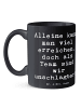 Mr. & Mrs. Panda Becher Spruch Im Team zuMenschmenarbeiten mit Spruch in Schwarz