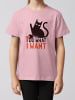 wat? Apparel T-Shirt Cat in Rosa