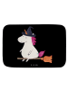 Mr. & Mrs. Panda Duschmatte Einhorn Hexe ohne Spruch in Schwarz