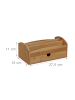 relaxdays 3tlg. Schreibtischorganizer-Set in Natur