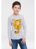 Logoshirt Langarmshirt Garfield in grau-meliert