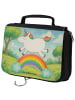 Mr. & Mrs. Panda Kulturbeutel Einhorn Regenbogen Design ohne Spruch in Weiß