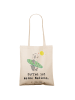 Mr. & Mrs. Panda Tasche Panda Surfen mit Spruch in Creme