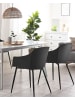 Beliani 2er-Set Esszimmerstuhl FONDA in Schwarz