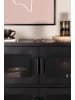 ebuy24 Sideboard Nett 2 Schwarz 90 x 40 cm