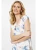 Usha Women Top in white blue