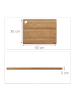 relaxdays 3 x Tranchierbrett in Naturfarben - (B)40 x (T)30 cm