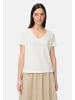 Camel Active T-Shirt aus 100% Baumwolle in Milchweiß