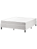 Beliani 3-tlg Boxspring Bett COUNTESS in Grau/Braun