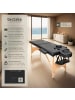 tectake 2 Zonen Massageliege Freddi 210 x 95 x 84 cm, schwarz